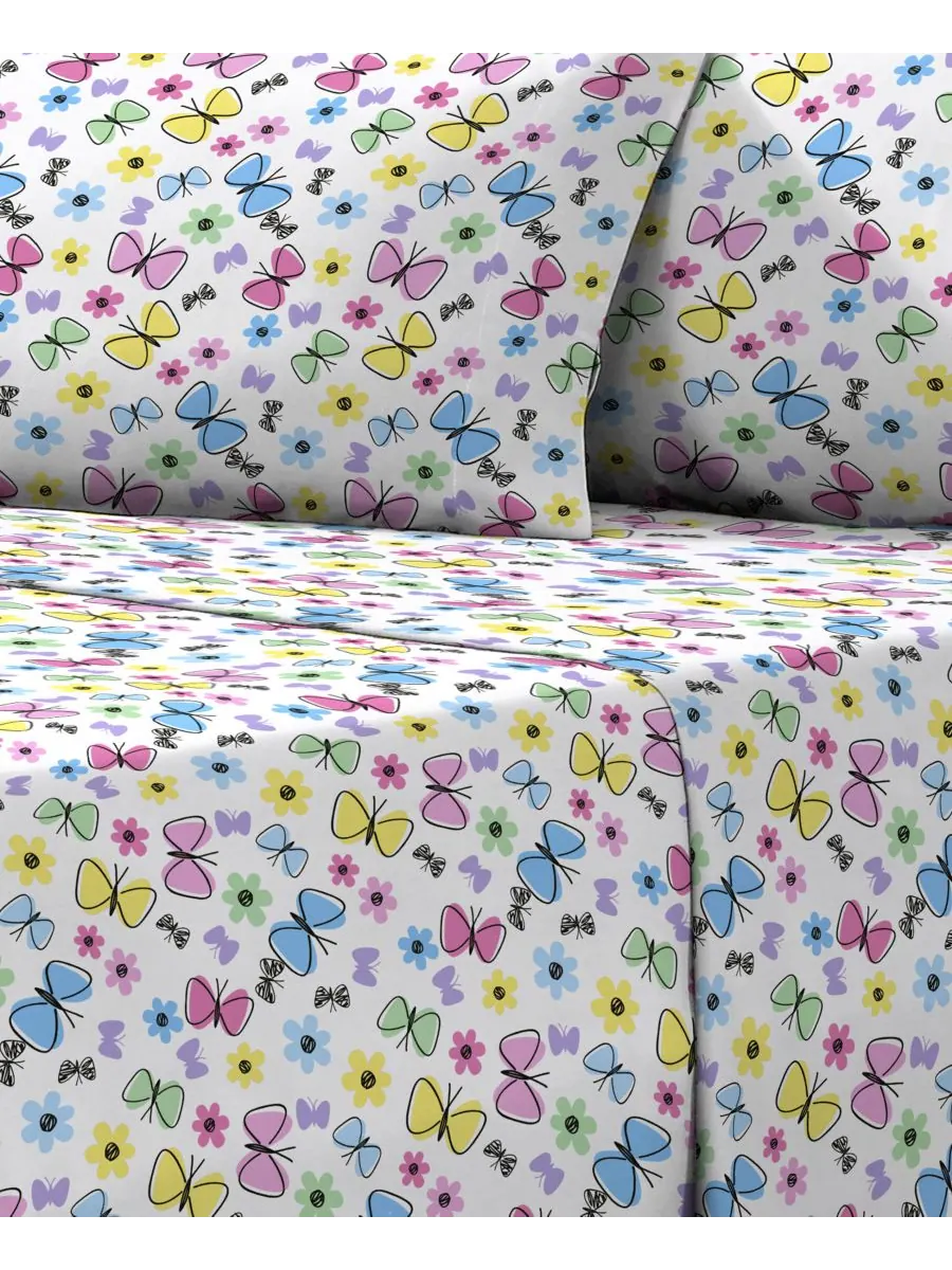 Комплект постельного белья Sweet Butterfly из 3 предметов, размер Twin (односпальный) Dream Factory — изображение 2 из 6