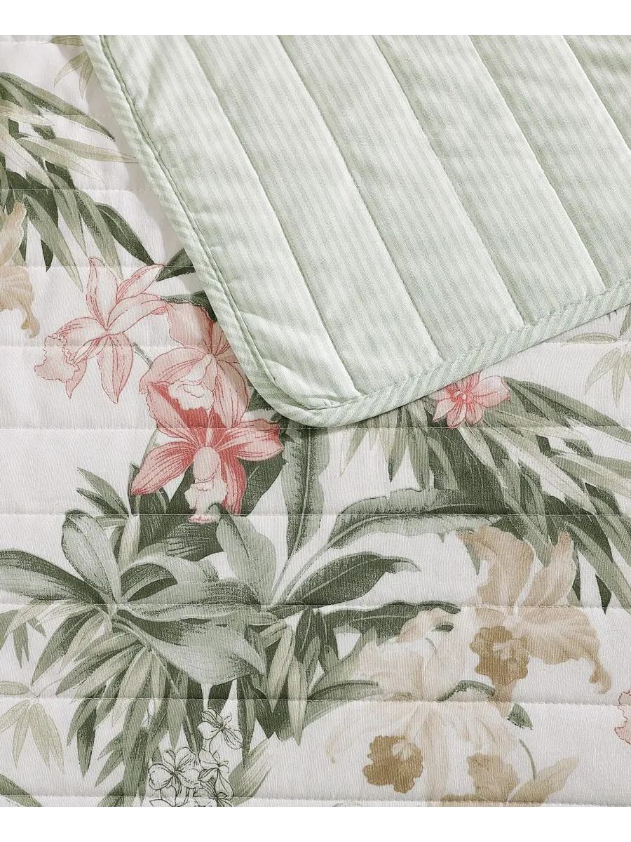 Комплект постельного белья Tommy Bahama Island Orchid из хлопка, двусторонний, 3 предмета, размер — изображение 4 из 9