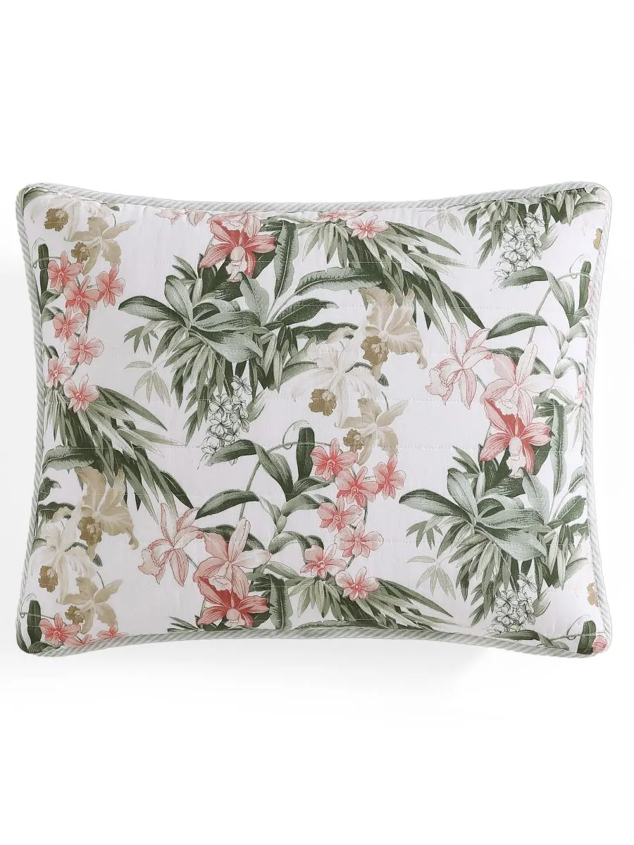 Комплект постельного белья Tommy Bahama Island Orchid из хлопка, двусторонний, 3 предмета, размер — изображение 7 из 9