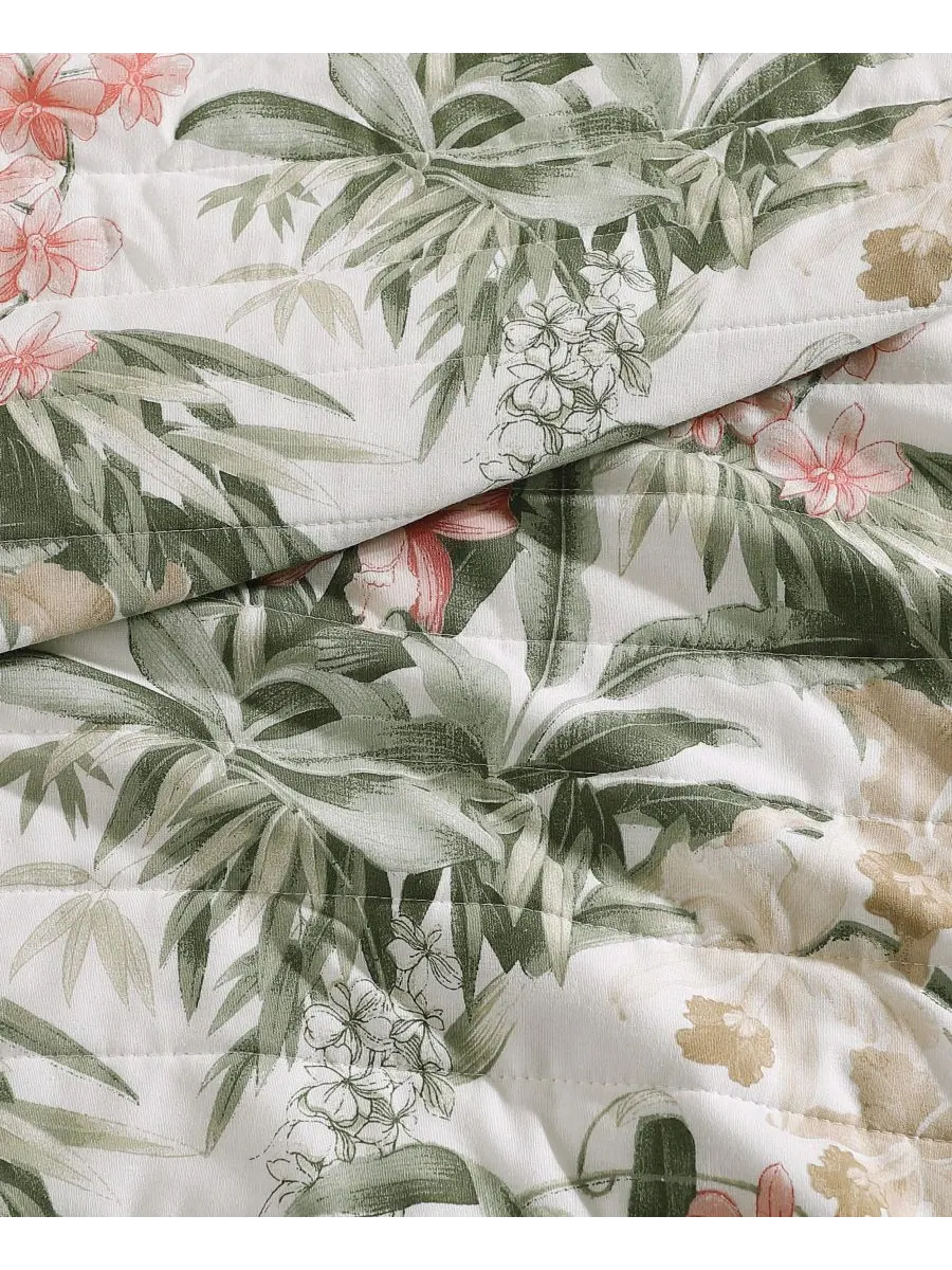 Комплект постельного белья Tommy Bahama Island Orchid из хлопка, двусторонний, 3 предмета, размер — изображение 9 из 9