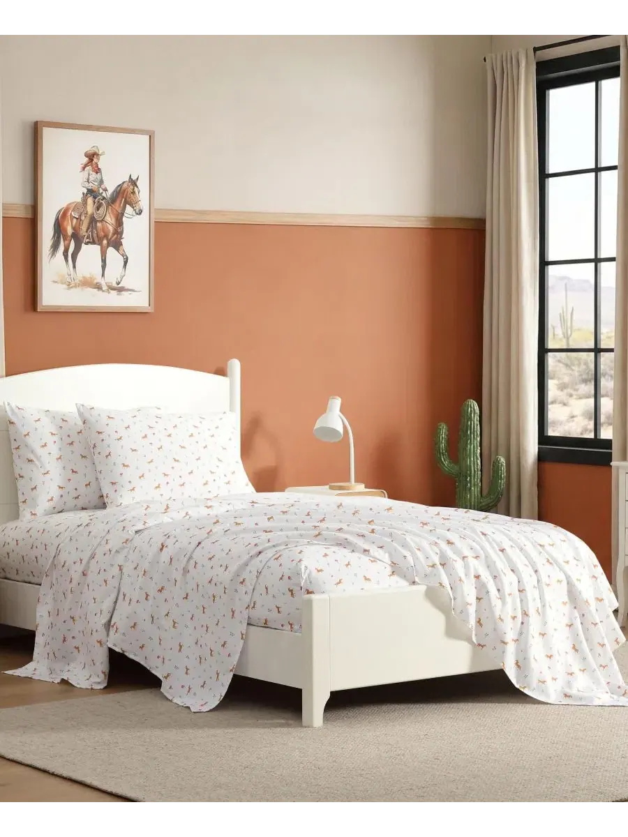 Комплект постельного белья из микрофибры с принтом Wrangler Horse Meadow, Twin Wrangler Kids — изображение 6 из 7