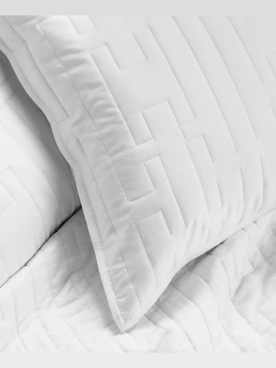 Комплект из двух наволочек Chain Links, европейский стиль Hotel Collection, White, European Sham Set — изображение 2 из 4