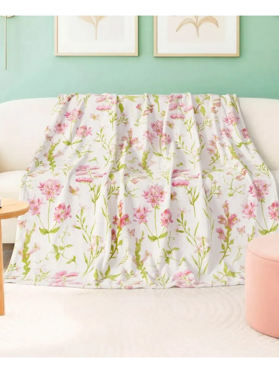 Большой плюшевый плед, 152 x 178 см Boho Living — зеленый
