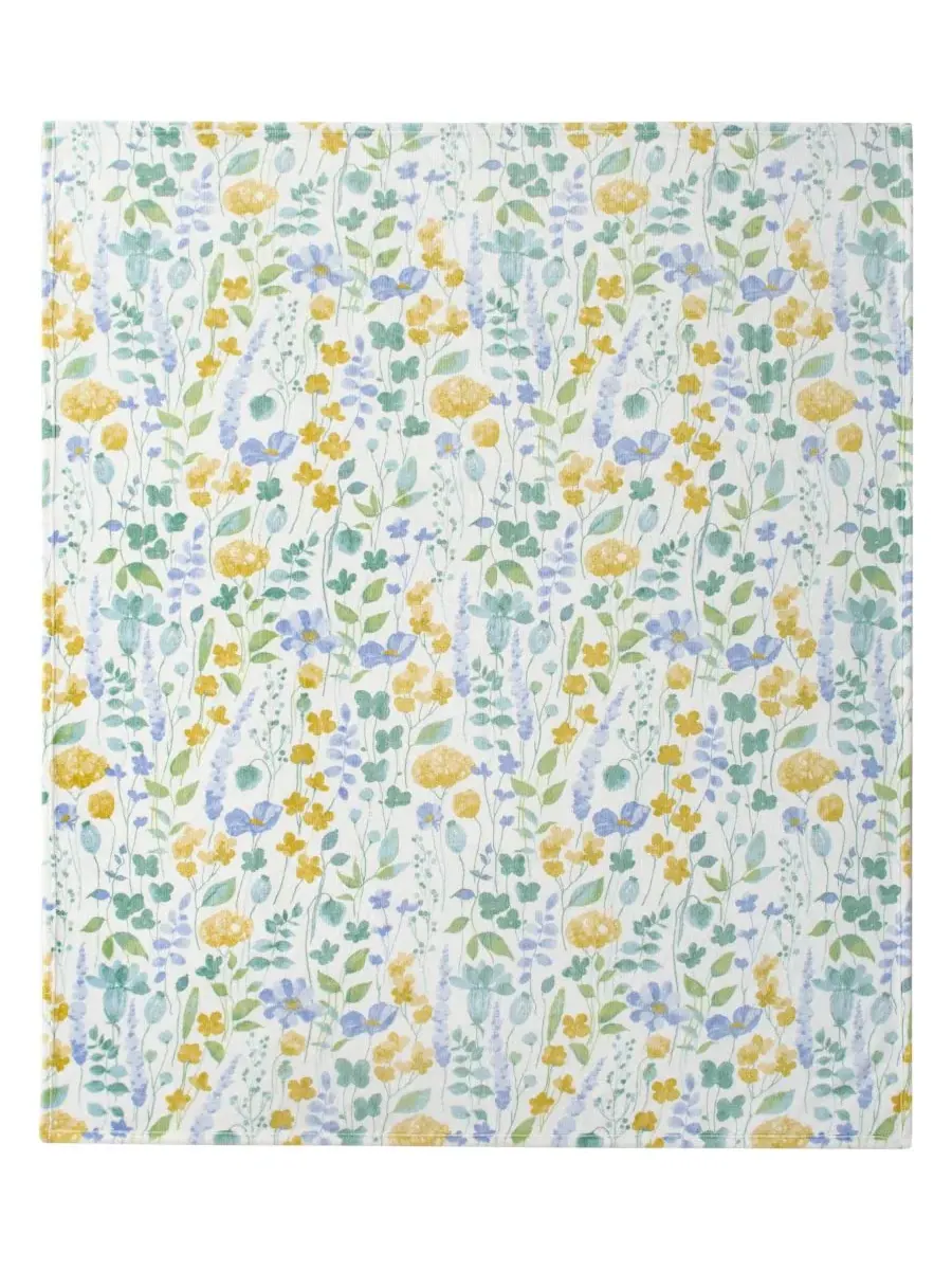 Большой плюшевый плед, 152 x 178 см Boho Living — изображение 5 из 5, синий