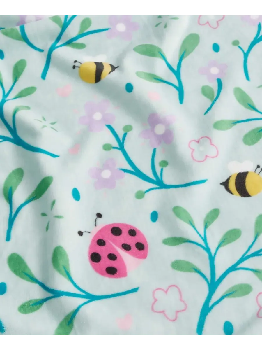 Большой плюшевый плед, 152 x 178 см Boho Living — изображение 3 из 5, синий