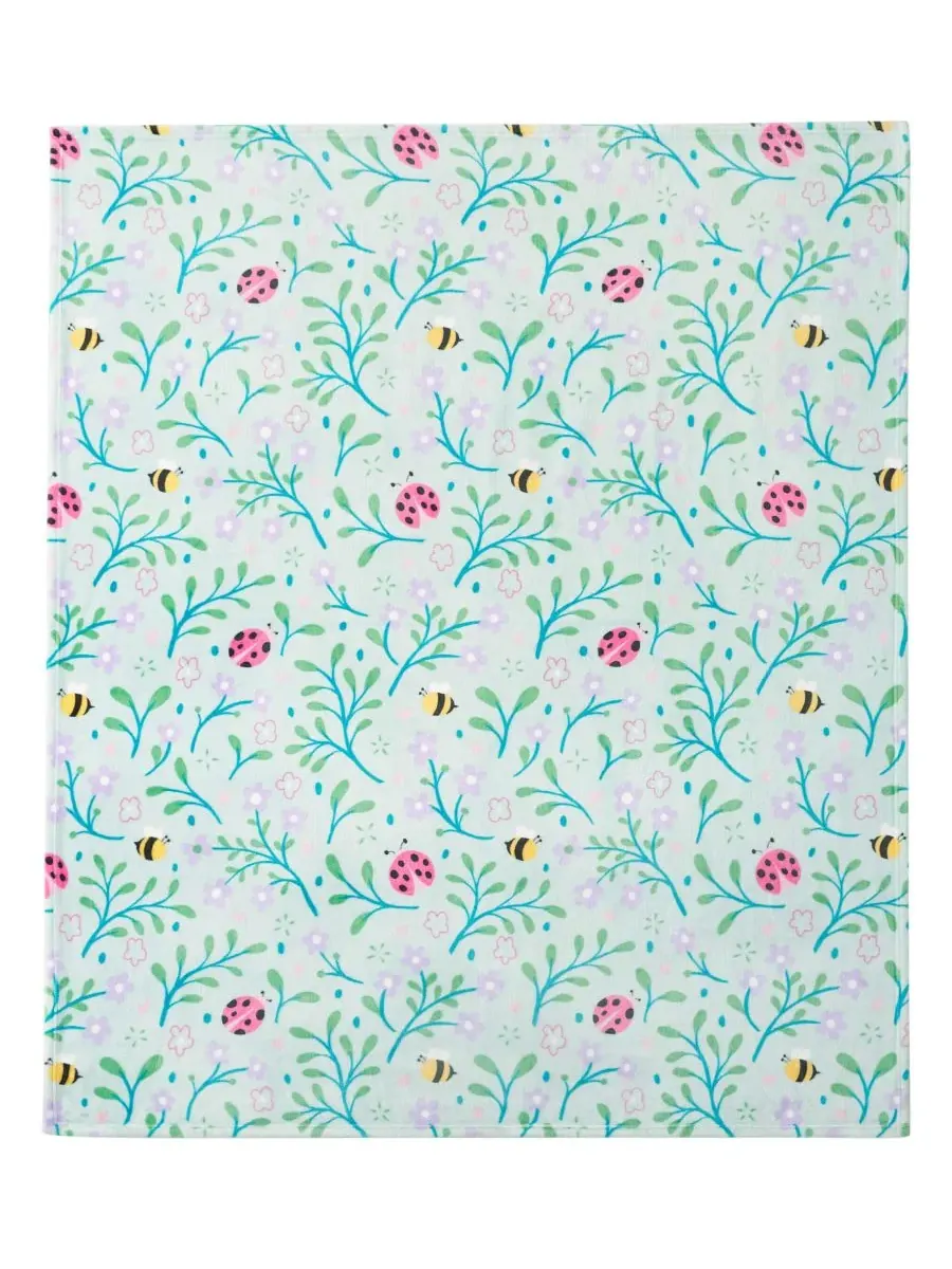 Большой плюшевый плед, 152 x 178 см Boho Living — изображение 5 из 5, синий