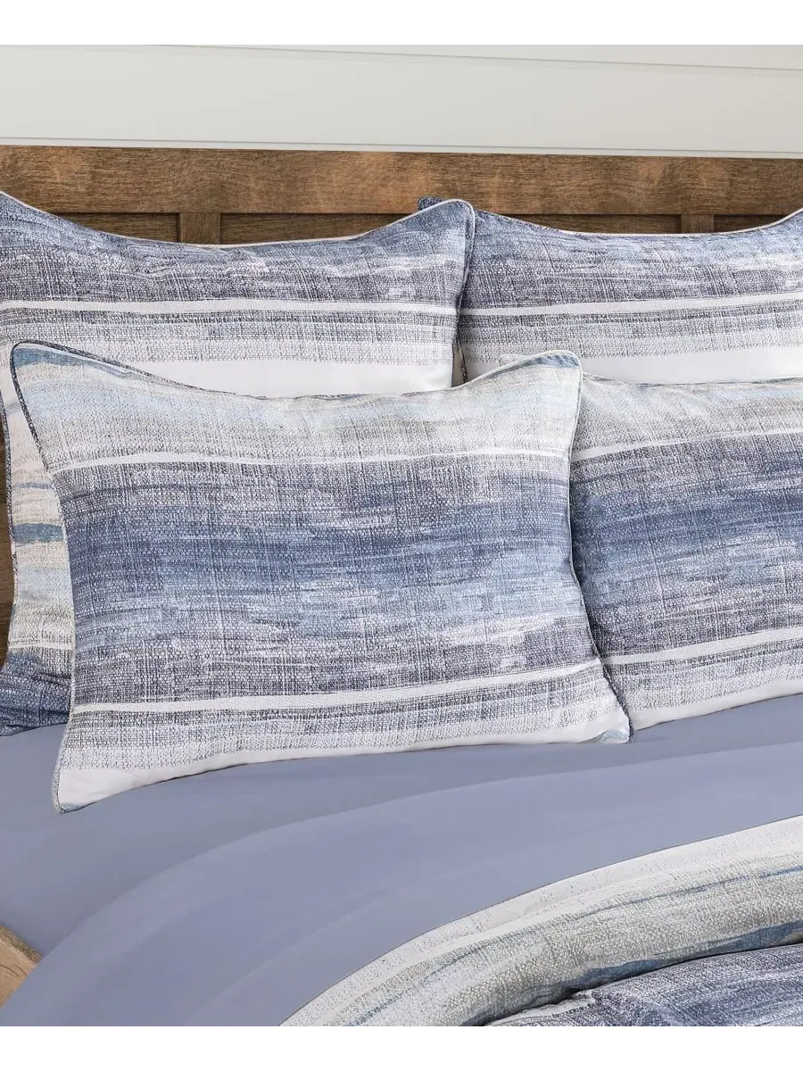 Комплект из 3 предметов Slater Stripe, полный/queen Salt Life — изображение 4 из 8, синий
