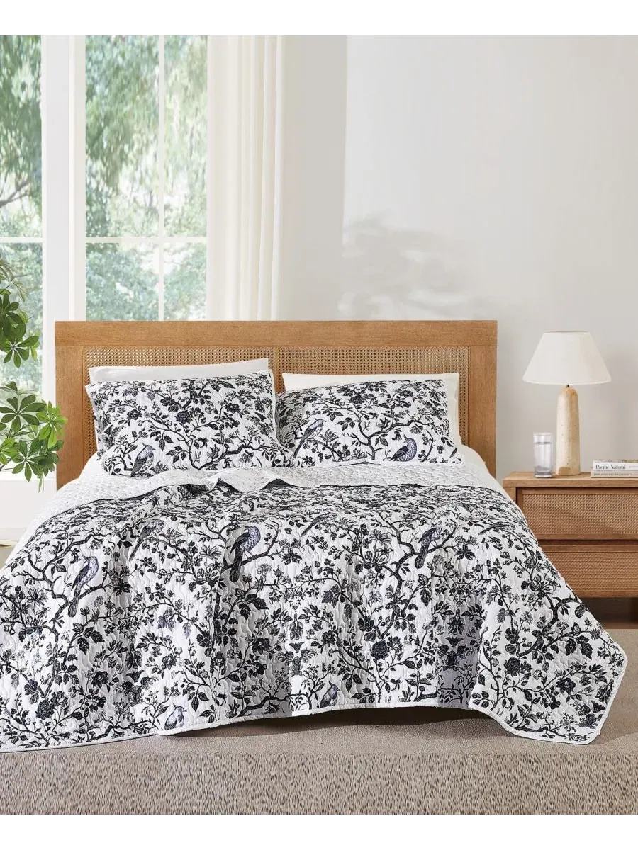 Комплект стеганого покрывала Ava Floral из 2 предметов, Twin/Twin XL Brooklyn Loom