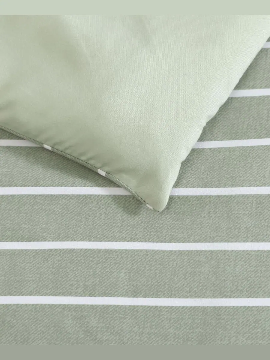 Комплект стеганых одеял Park Stripe, 2 предмета, Twin/Twin XL Nautica — изображение 3 из 6, зеленый белый