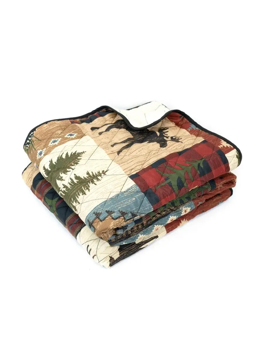 Двустороннее покрывало Woodland Patch, 127 x 152 см Your Lifestyle — изображение 3 из 4, мульти