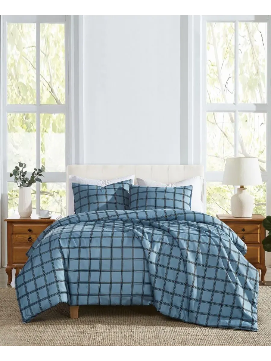 Комплект стеганого одеяла Luka Grid Plaid Cannon