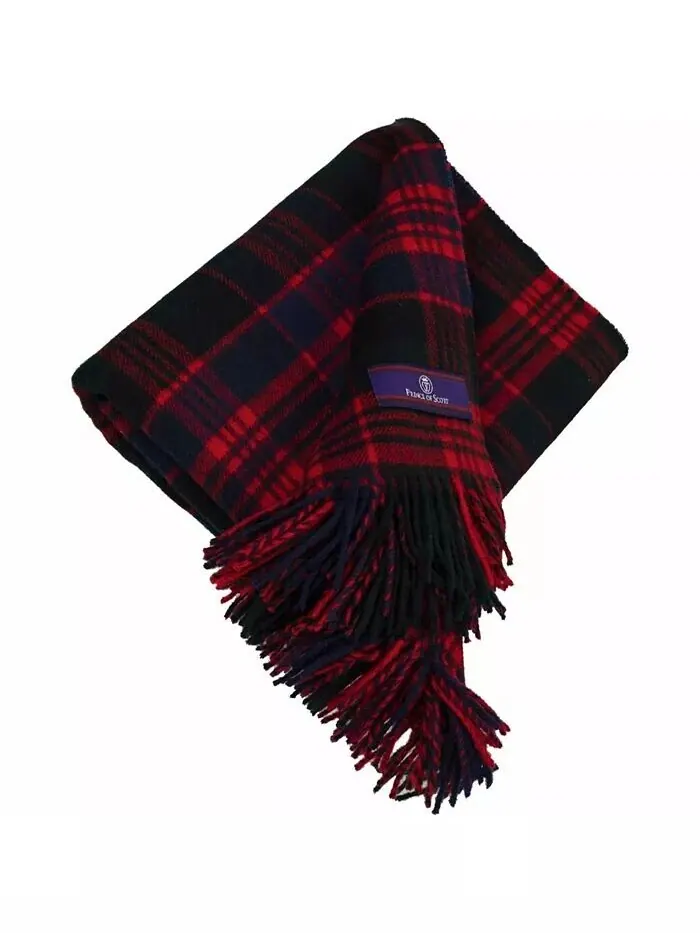 Твидовый плед в хайленд-тартан Prince of Scots — изображение 2 из 10, красный