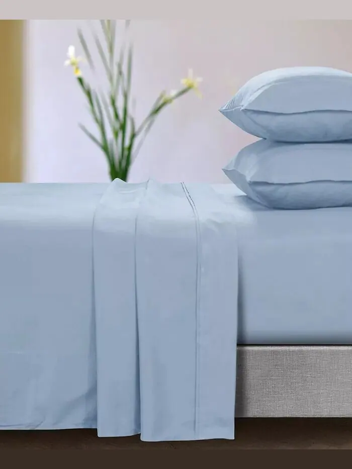 Комплект простыней из микрофибры 110-GSM с глубокими карманами Tribeca Living — изображение 1 из 12, синий