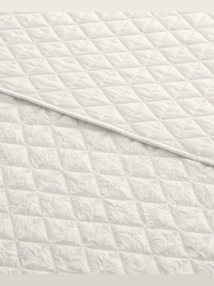 Двустороннее стеганое покрывало Homthreads Rowan, 50 x 60 дюймов Levtex — изображение 2 из 4, бежевый