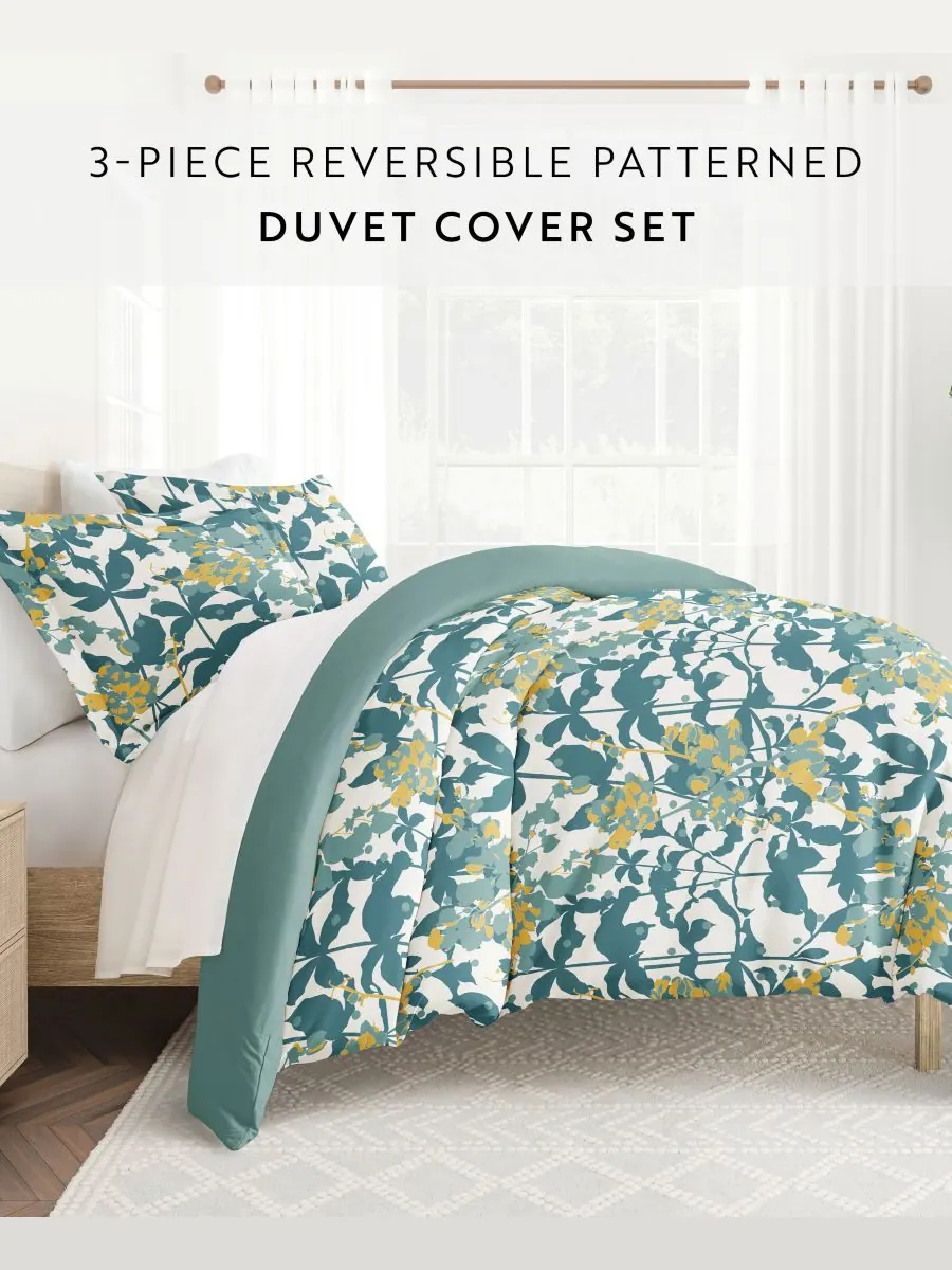 Комплект постельного белья Ultra Soft, двусторонний, 2 предмета, размер Twin/Twin XL Ienjoy Home — изображение 2 из 10, синий
