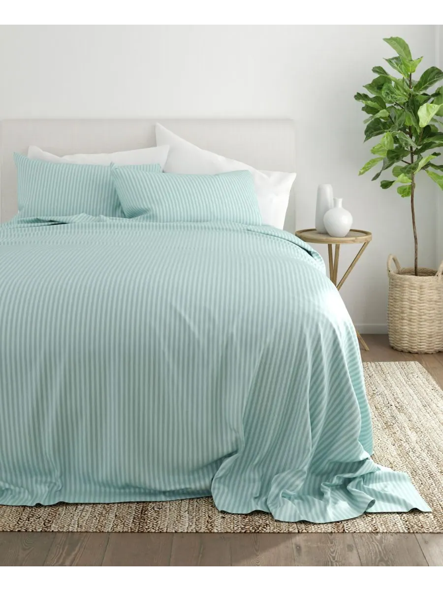 Комплект постельного белья Expressed In Embossed Striped из 4 предметов, размер Queen Ienjoy Home — изображение 9 из 10