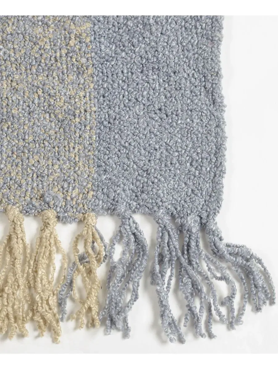 Плед с текстурой «ореховая букле», 127 x 152 см Rizzy Home — изображение 5 из 6, хаки