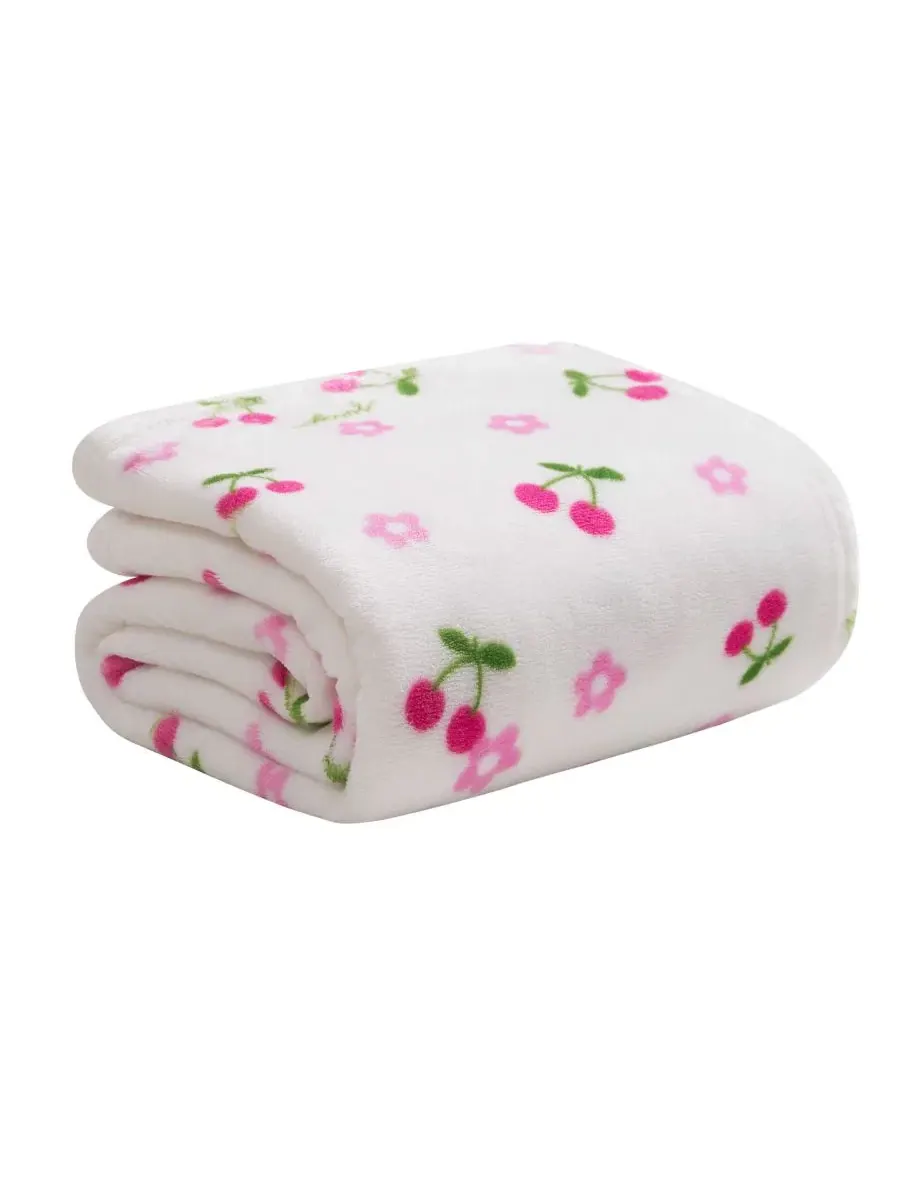 Детский плюшевый плед, 102 x 127 см Juicy Couture — изображение 2 из 6, вишневый