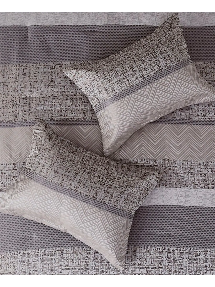 Комплект постельного белья Rhapsody Jacquard из 7 предметов, размер Queen Madison Park — изображение 8 из 10, серый