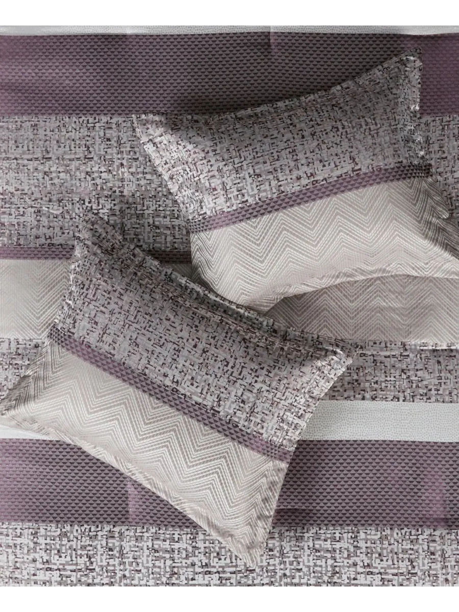 Комплект постельного белья Rhapsody Jacquard из 7 предметов, размер Queen Madison Park — изображение 7 из 10, фиолетовый