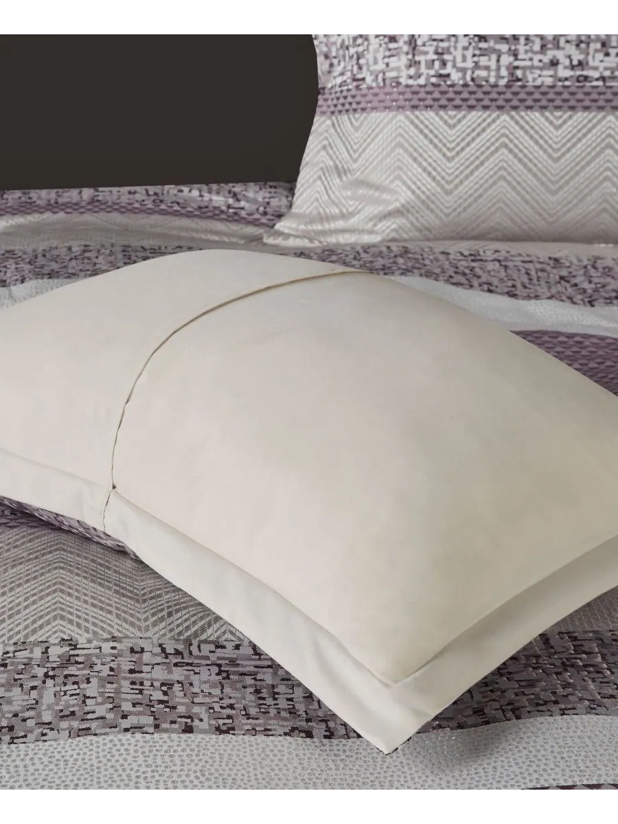 Комплект постельного белья Rhapsody Jacquard из 7 предметов, размер Queen Madison Park — изображение 9 из 10, фиолетовый