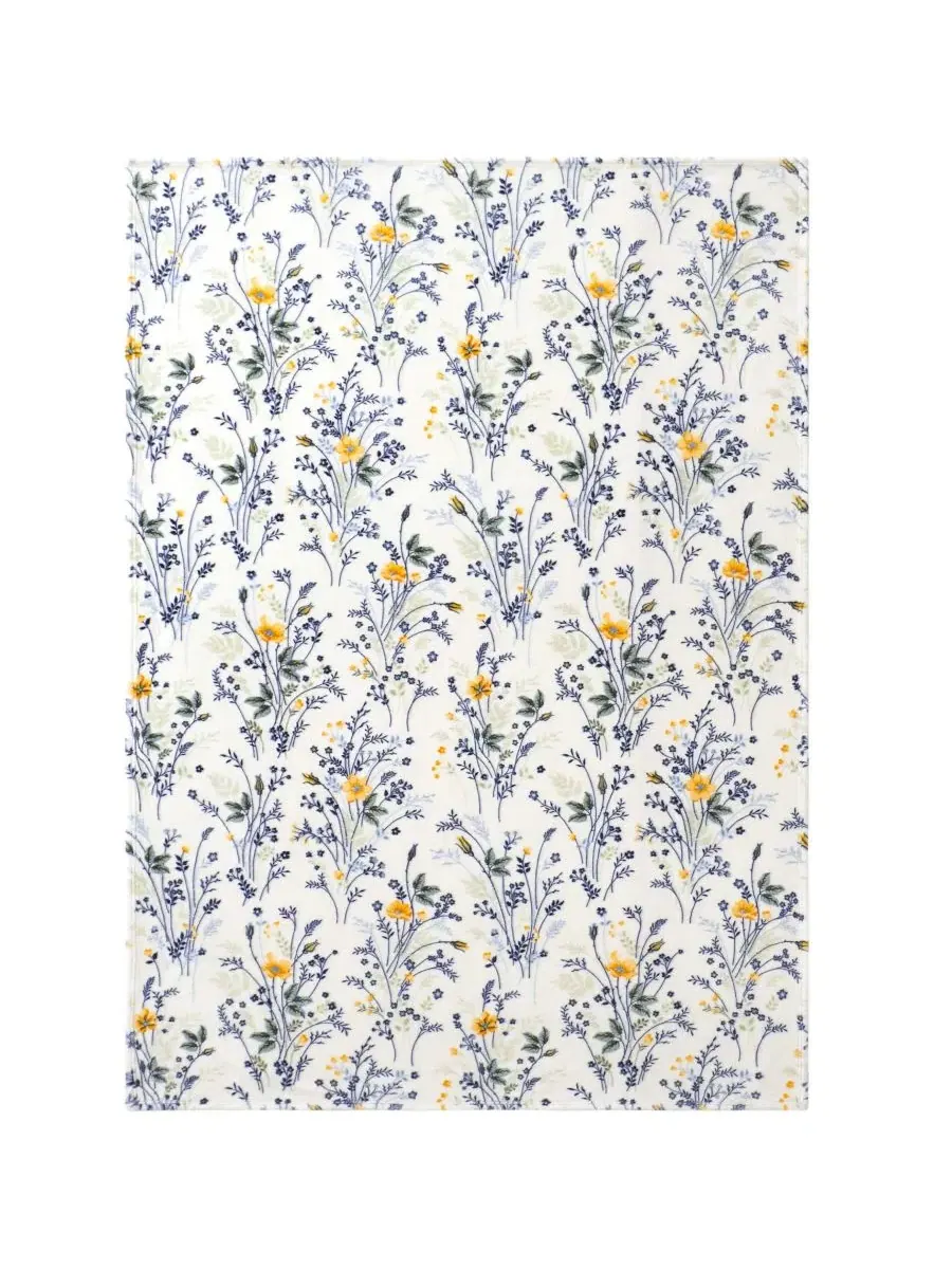 Плед из флиса Wildflower Plush, 127 x 178 см Lucky Brand — изображение 2 из 6, желтый