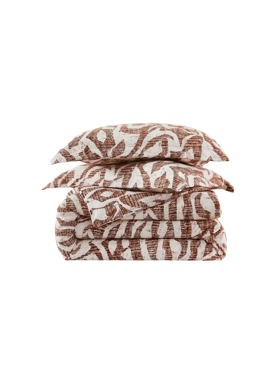 Комплект постельного белья khari из 3 предметов, размер full/queen Southshore Fine Linens — изображение 4 из 7, красный