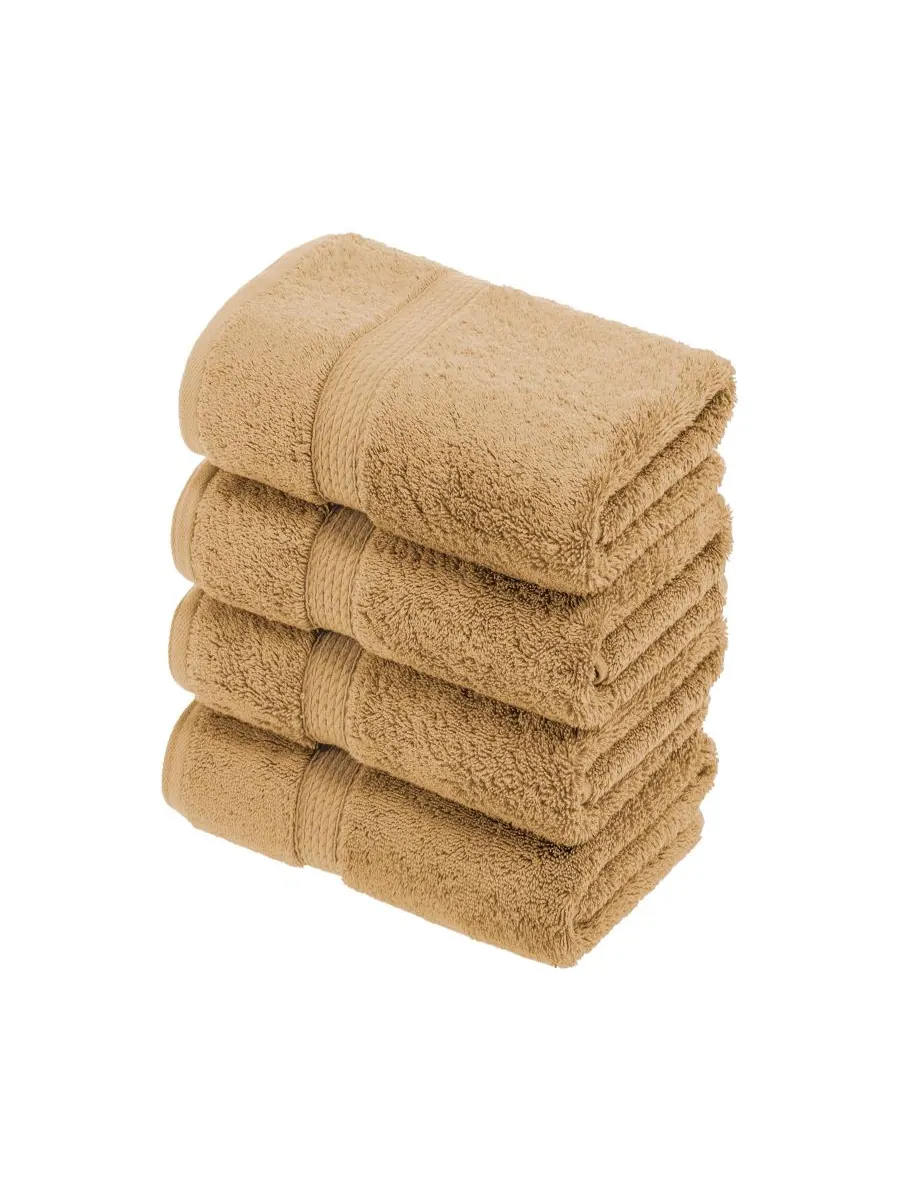 Набор из 4 полотенец для рук из 100% египетского хлопка Superior, Toast, Towel Sets — изображение 2 из 7, светлый тауп