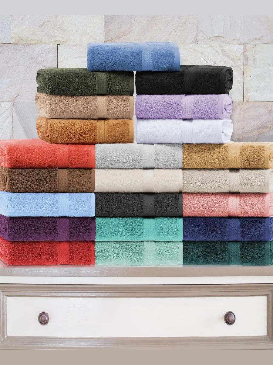 Набор из 4 полотенец для рук из 100% египетского хлопка Superior — изображение 7 из 7, красный