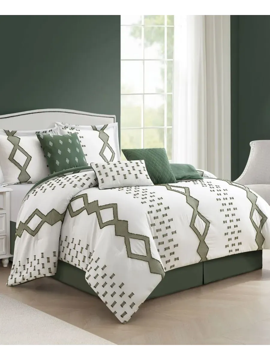 Комплект постельного белья Sanissa Geometric из 7 предметов, размер California King Stratford Park — изображение 2 из 10