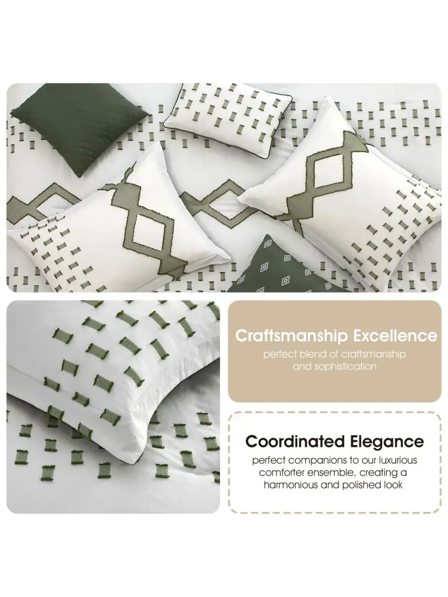 Комплект постельного белья Sanissa Geometric из 7 предметов, размер California King Stratford Park — изображение 9 из 10