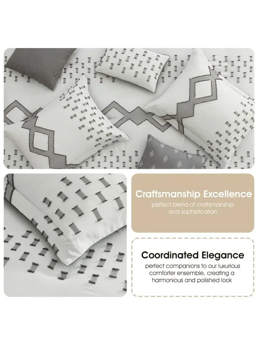 Комплект постельного белья Sanissa Geometric из 7 предметов, размер California King Stratford Park — изображение 9 из 10