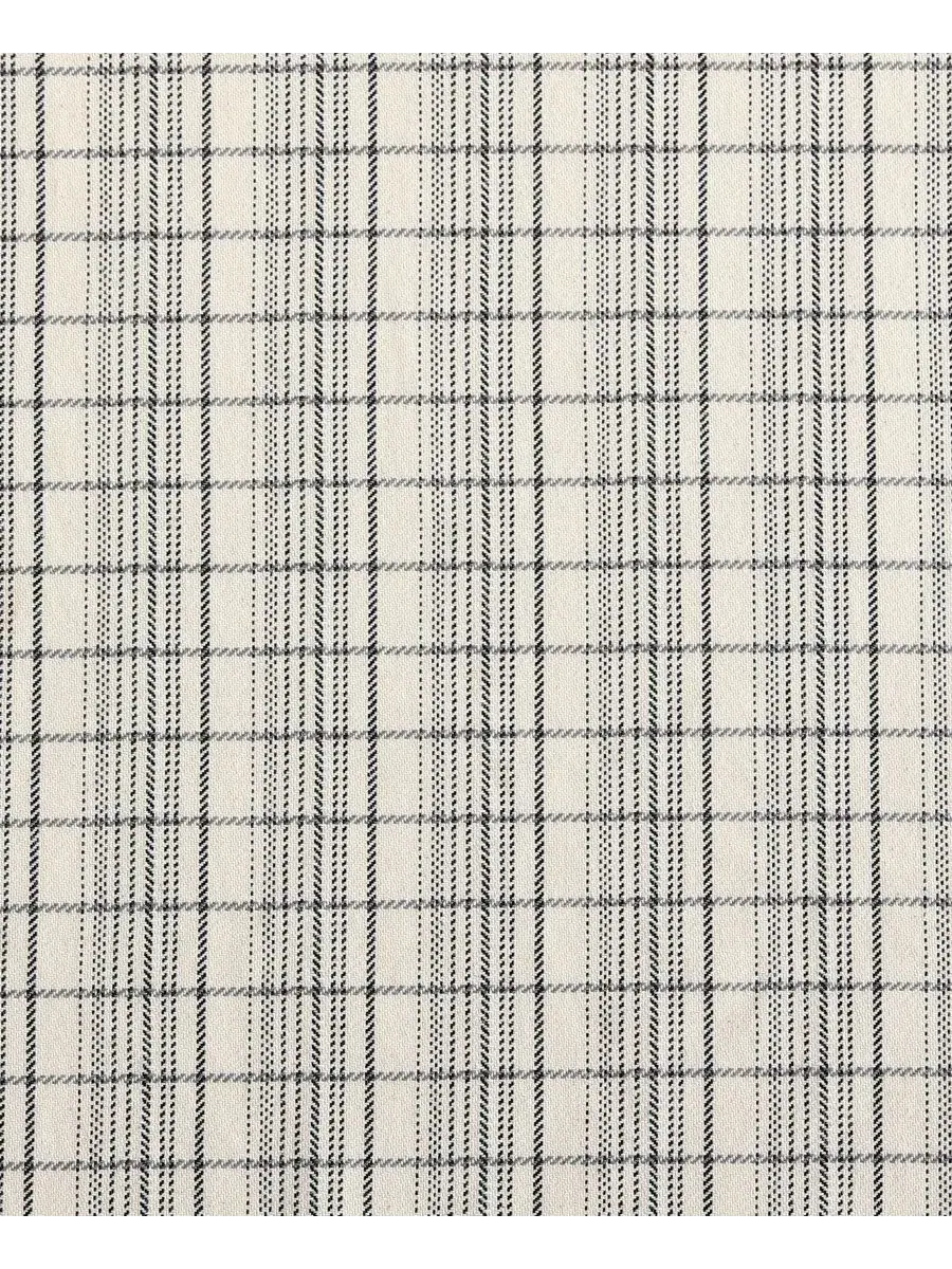 Плед из пряжи с пледовым рисунком Dot Dash Plaid Calvin Klein — изображение 3 из 6, черный бежевый