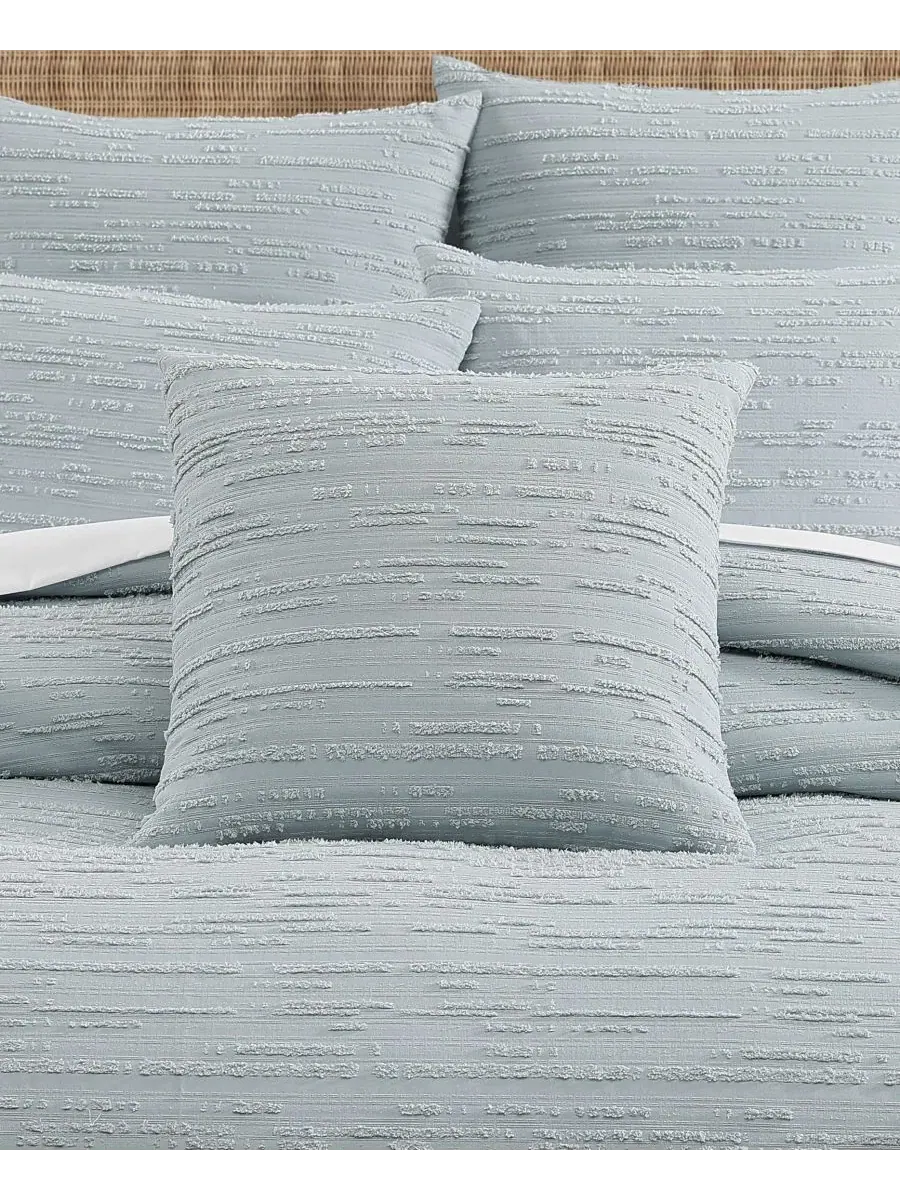 Комплект стеганого одеяла Oslo Stripe Salt Life — изображение 3 из 3, голубой