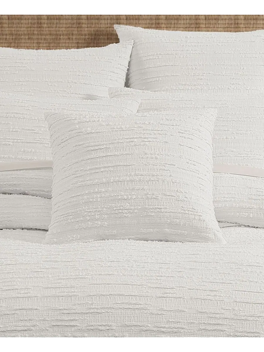Комплект постельного белья Oslo Stripe Comforter Set Salt Life — изображение 3 из 3, белый