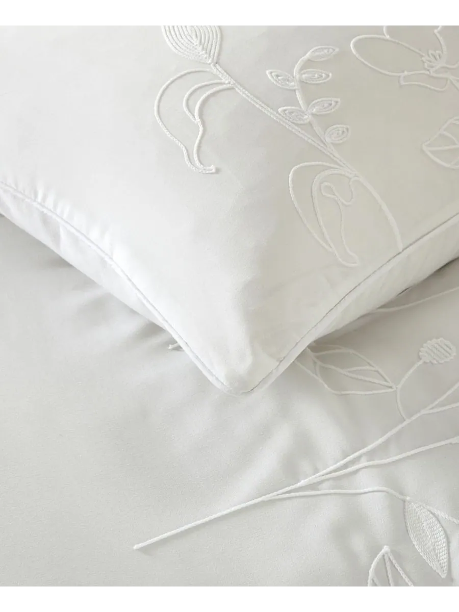 Комплект постельного белья Safina Floral из 7 предметов, размер King Stratford Park — изображение 2 из 5, бежевый