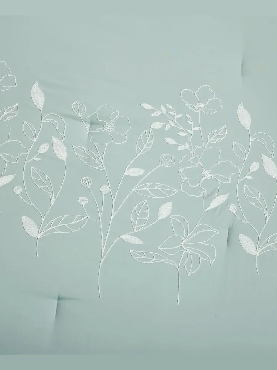 Комплект постельного белья Safina Floral из 7 предметов, размер King Stratford Park — изображение 4 из 10, зеленый