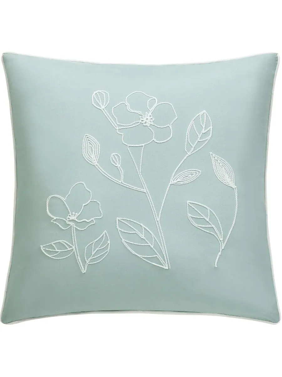 Комплект постельного белья Safina Floral из 7 предметов, размер King Stratford Park — изображение 10 из 10, зеленый