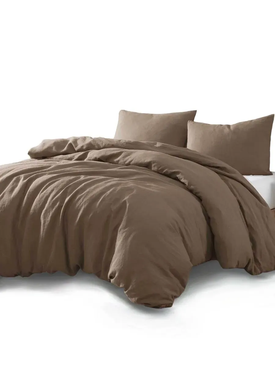Комплект пододеяльников Logan Cotton 3-Piece Comforter Cover Set, Twin Riverbrook Home — изображение 2 из 5, грибной