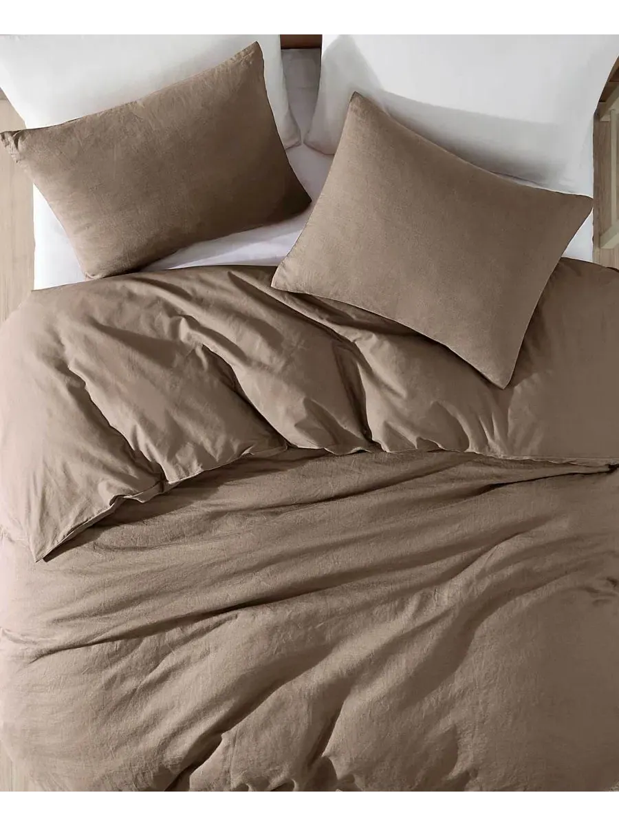 Комплект пододеяльников Logan Cotton 3-Piece Comforter Cover Set, Twin Riverbrook Home — изображение 4 из 5, грибной
