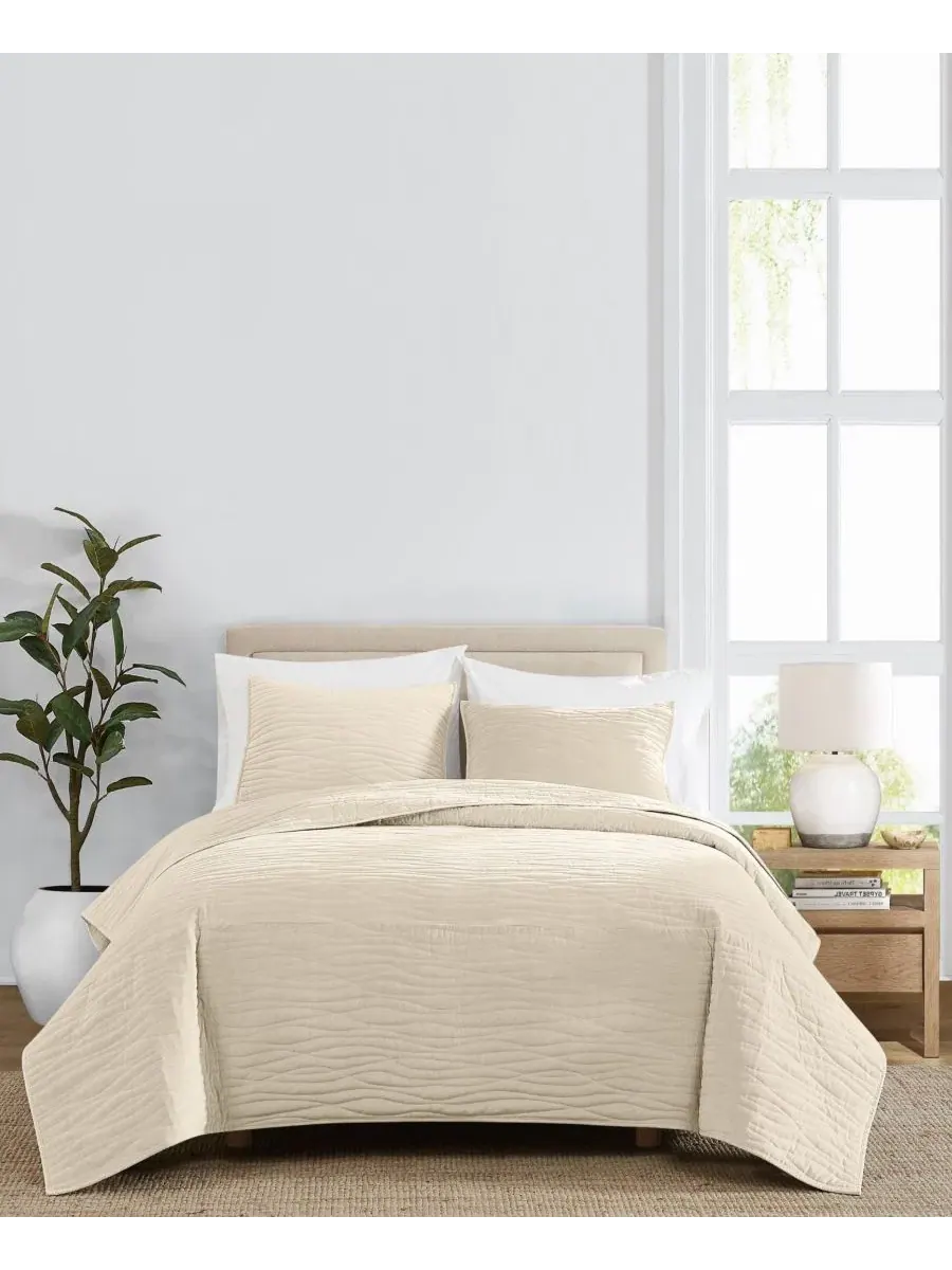 Комплект стеганого покрывала Wavy Cotton Matte Velvet Royal Velvet