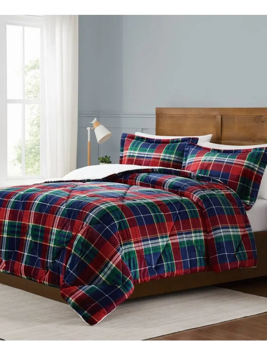 Комплект стеганого одеяла с наволочками Ivan Plaid Truly Soft — изображение 2 из 5, мульти