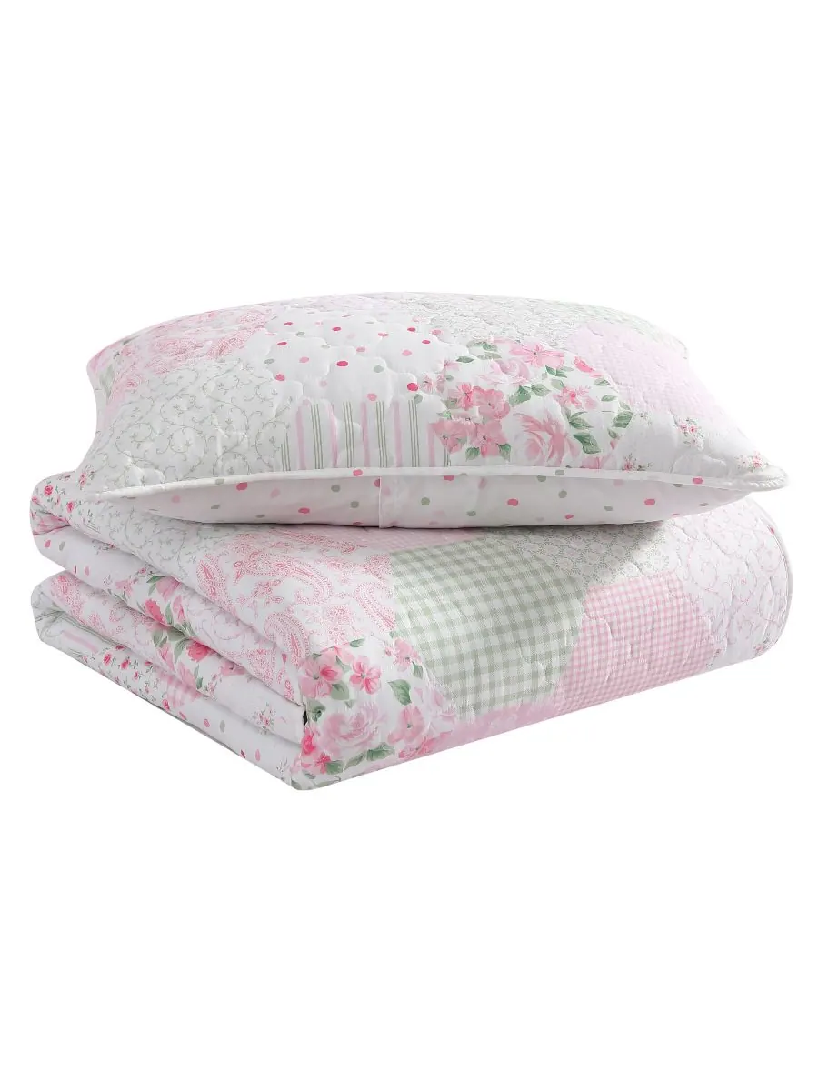 Двусторонний комплект постельного белья ellyn из 3 предметов, размер full. Laura Ashley — изображение 2 из 9, розовый