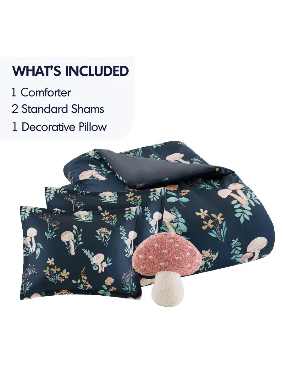 Комплект постельного белья Gwen Mushroom Garden Floral, 4 предмета, размер Full/Queen Intelligent — изображение 5 из 10