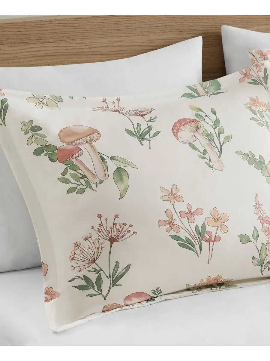 Комплект постельного белья Gwen Mushroom Garden Floral, 4 предмета, размер Full/Queen Intelligent — изображение 7 из 9
