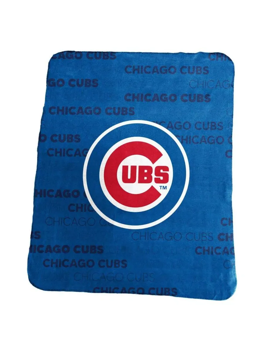 Классический флисовый плед Chicago Cubs размером 127 x 152 см Logo Brands