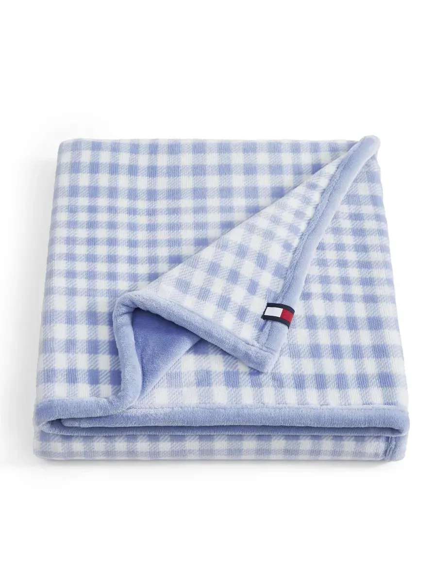 Современный плюшевый плед с клетчатым принтом, 178 x 127 см Tommy Hilfiger