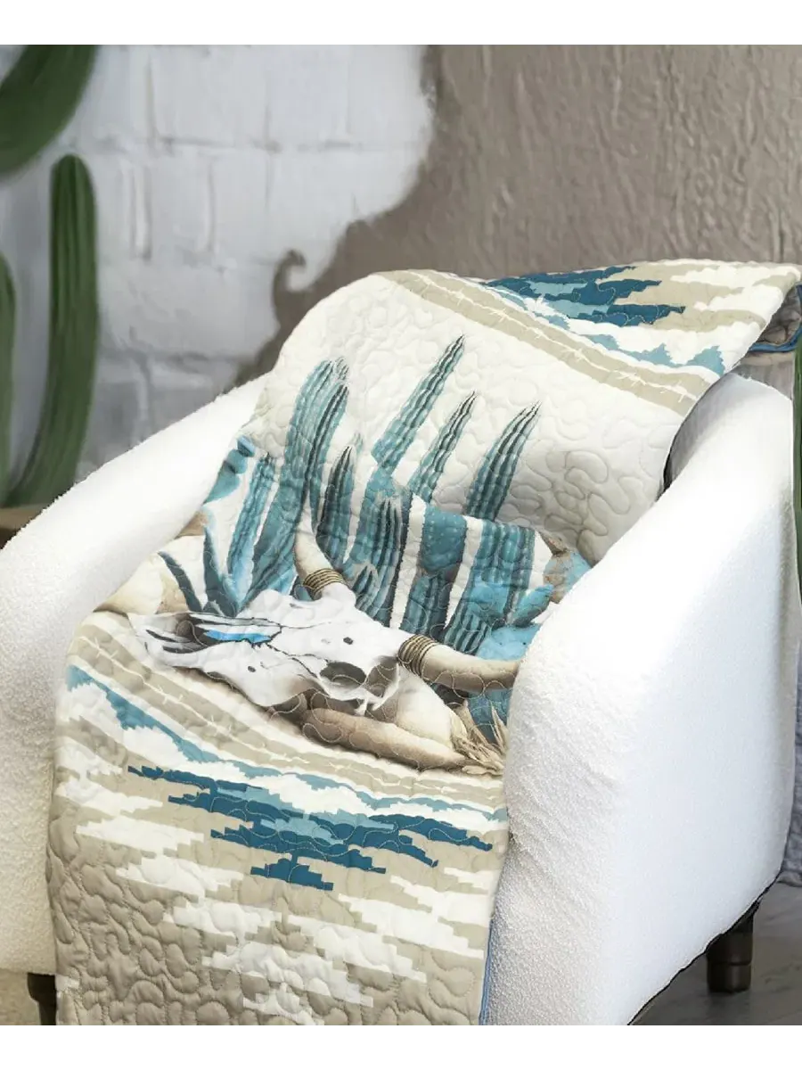 Плед с принтом Cacti Reversible Throw Donna Sharp
