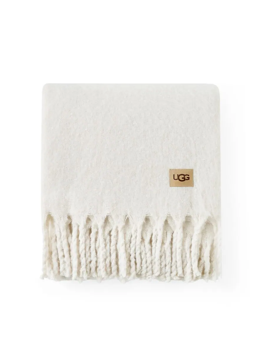 Плед Bayle из искусственного мохера, 50 x 70 дюймов UGG — изображение 4 из 5, белый