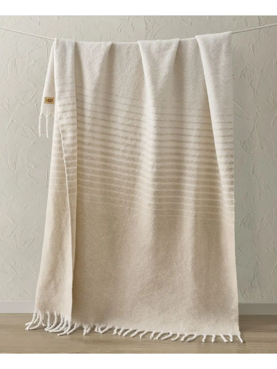 Плед Bayle из искусственного мохера, 50 x 70 дюймов UGG — изображение 5 из 5, белый